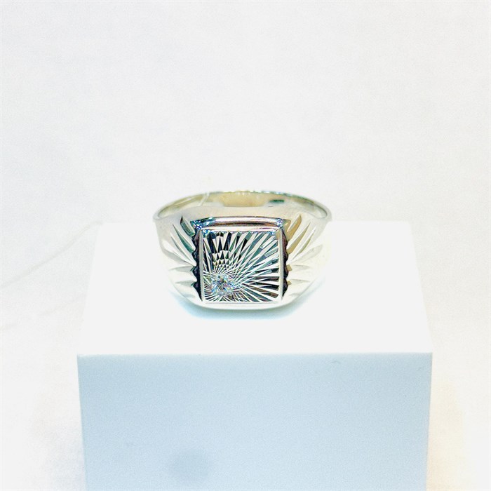 Мужское кольцо серебро Р.23 10488 - фото 582